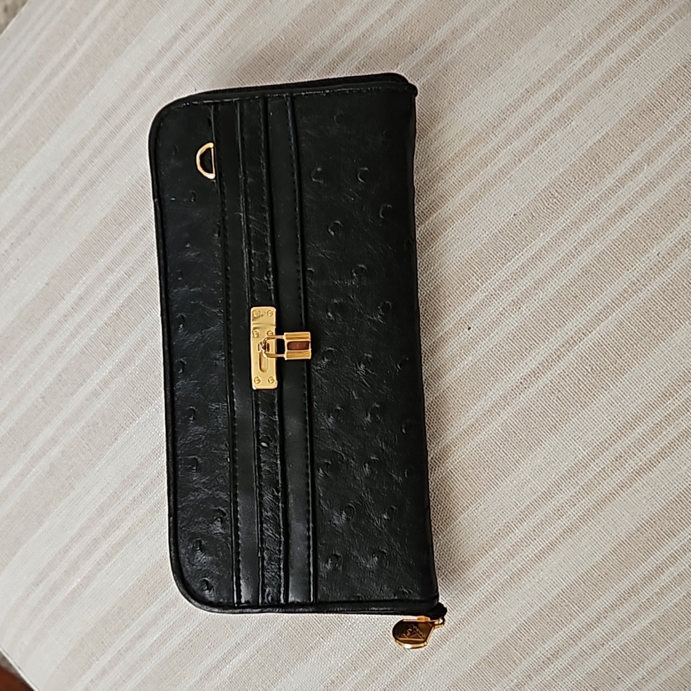 Black Vegan Leather Wallet